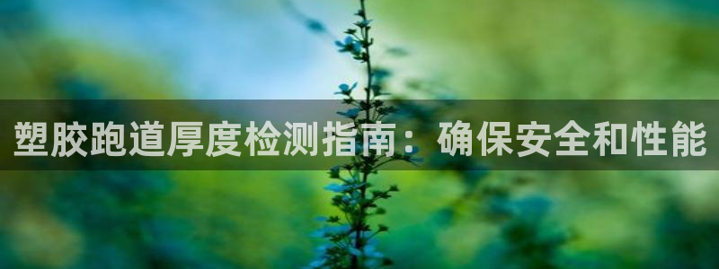 谈球吧网app官网下载：塑胶跑道厚度检测指南：确保安全和性能