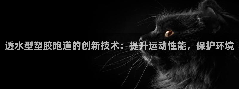 谈球吧官网在线入口免费观看视频网站：透水型塑胶跑道的创新技术：提升运动性能，保护环境