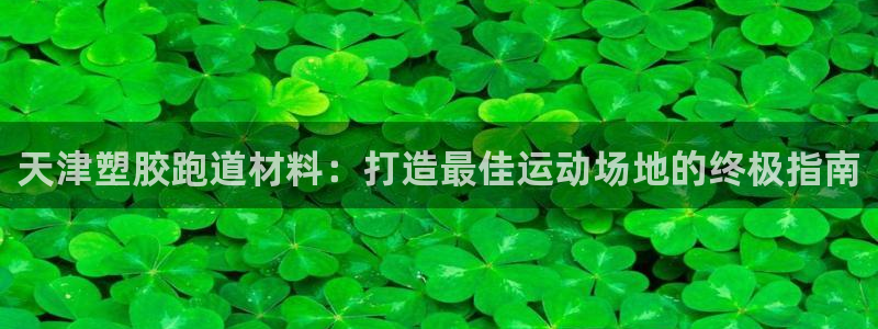 谈球吧app官网：天津塑胶跑道材料：打造最佳运动场地的终极指南