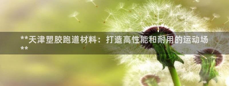 谈球吧官网在线入口免费观看视频：**天津塑胶跑道材料：打造高性能和耐用的运动场
**