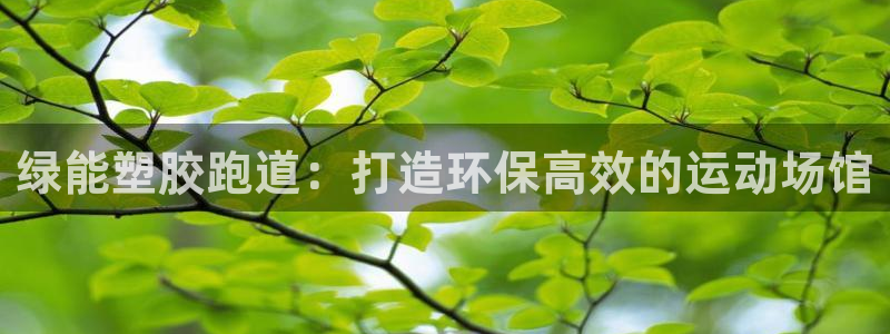 谈球吧在线登录免费观看：绿能塑胶跑道：打造环保高效的运动场馆