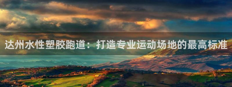 谈球吧的聊天软件有哪些：达州水性塑胶跑道：打造专业运动场地的最高标准