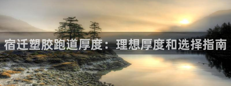 谈球吧言网入口：宿迁塑胶跑道厚度：理想厚度和选择指南