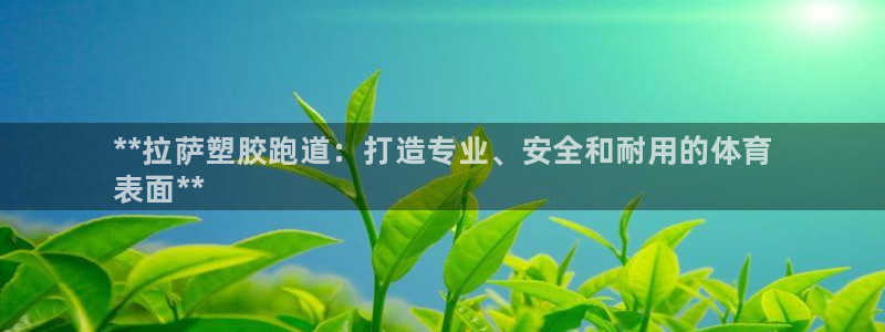 谈球吧体育赛事入口：**拉萨塑胶跑道：打造专业、安全和耐用的体育
表面**
